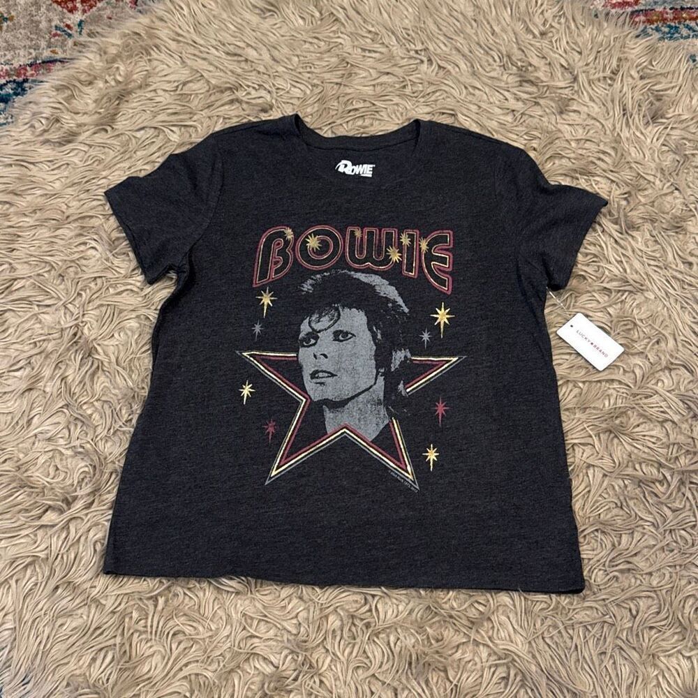 Lucky Brand David Bowie Classic Graphic T-Shirt size large